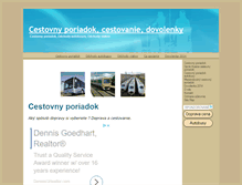 Tablet Screenshot of cestovny-poriadok.info